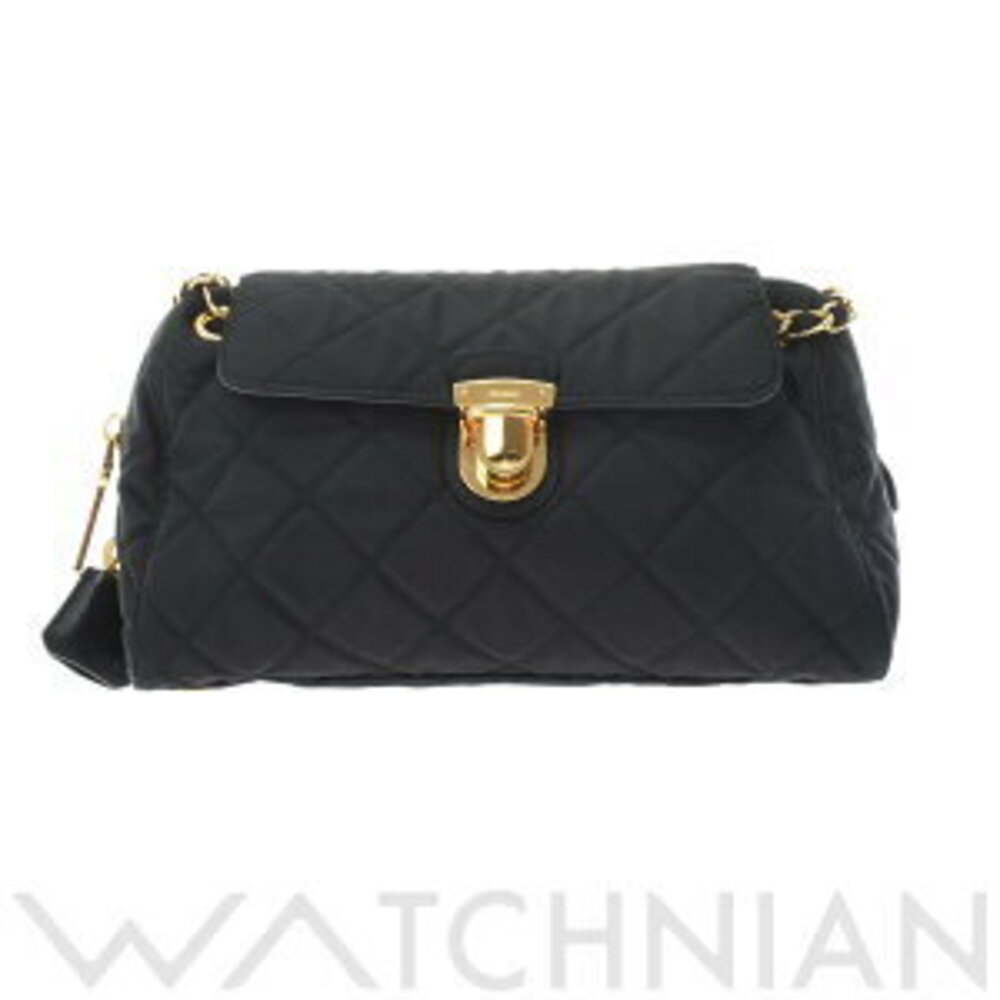 Prada Quilted Chain Black Shoulder Bag